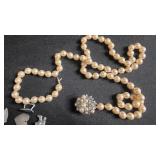 Assorted Jewelry Charms, Beads & Pearl Strand - Odds & Ends for Jewelry Making Craft Supplies
