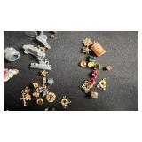 Assorted Jewelry Charms, Beads & Pearl Strand - Odds & Ends for Jewelry Making Craft Supplies