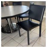 K - Stylish Round Dining Table with 6 Maria Yee Chairs