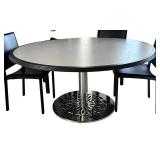 K - Stylish Round Dining Table with 6 Maria Yee Chairs