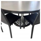 K - Stylish Round Dining Table with 6 Maria Yee Chairs