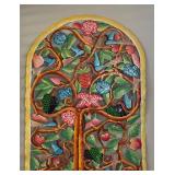 LR - Vintage Metal Wall Art - Tree with Birds & Fruit - Tree of Abundance/Tree of Life