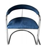 DR - Pair of Vintage Thonet Anton Lorenz Cantilevered Chrome Armchairs