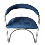 DR - Pair of Vintage Thonet Anton Lorenz Cantilevered Chrome Armchairs