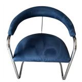 DR - Pair of Vintage Thonet Anton Lorenz Cantilevered Chrome Armchairs