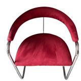 DR - Pair of Vintage Thonet Anton Lorenz Cantilevered Chrome Armchairs