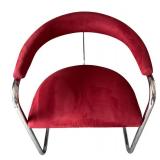 DR - Pair of Vintage Thonet Anton Lorenz Cantilevered Chrome Armchairs