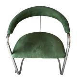 DR - Pair of Vintage Thonet Anton Lorenz Cantilevered Chrome Armchairs