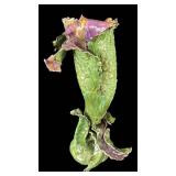 K - Abstract Vase - Green & Purple Glazed Ceramic Sculpture