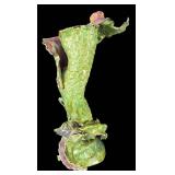 K - Abstract Vase - Green & Purple Glazed Ceramic Sculpture