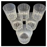 K - Set of Six Baccarat Harmonie Crystal Lowball Glasses