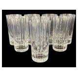 K - Set of Eight Baccarat Harmonie Crystal Tumblers
