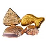 K - Set of 4 Copper Molds