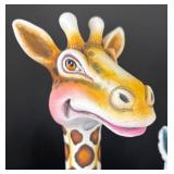 K - "Three Animal Friends Dancing" Sculpture by Munoz Garcia & Albert Ickenroth - Giraffe, Zebra & Hippo