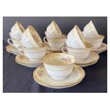 K - Vintage Noritake Rosebud China 59-Piece Formal Dinnerware Set