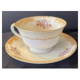 K - Vintage Noritake Rosebud China 59-Piece Formal Dinnerware Set