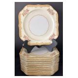 K - Vintage Noritake Rosebud Plates, Bowls and Cremes