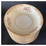 K - Vintage Noritake Rosebud Plates, Bowls and Cremes