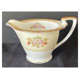 K - Vintage Noritake Rosebud Covered Serving Bowl, Creamer Pitcher & Sugar Dish