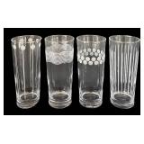 K - Eight Mikasa Cheers Highball Glasses