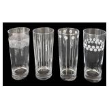 K - Eight Mikasa Cheers Highball Glasses