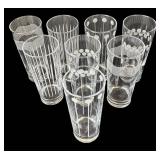 K - Eight Mikasa Cheers Highball Glasses