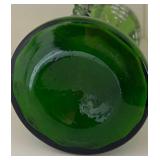 K - Antique Victorian Emerald Green Glass Vase