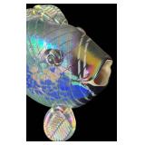 K - Stunning Iridescent Glass Fish David Tate Sculpture