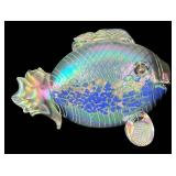 K - Stunning Iridescent Glass Fish David Tate Sculpture