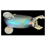 K - Stunning Iridescent Glass Fish David Tate Sculpture