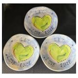 K - Six Inspirational Plates by Julia Junkin