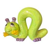 K - Whimsical Worm Ceramic Decor