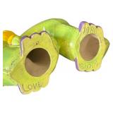 K - Whimsical Worm Ceramic Decor