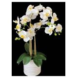K - Artificial White Orchid Floral Arrangement