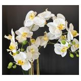 K - Artificial White Orchid Floral Arrangement
