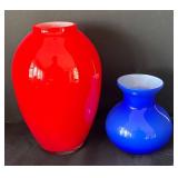 K - Variety of Vibrant Glass Vases