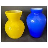 K - Variety of Vibrant Glass Vases