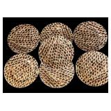 K - Seven Fitz & Floyd Leopard Print Plates