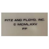 K - Seven Fitz & Floyd Leopard Print Plates