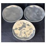 K - Two Orbit Design Figural Candle Holders with Candle Plates by Tag and More