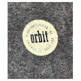 K - Two Orbit Design Figural Candle Holders with Candle Plates by Tag and More