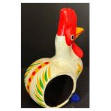 K - Six Vintage Rooster Napkin Rings