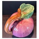 K - Pottery Barn Plum Pitcher and Fitz & Floyd Dish