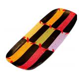 K - Vibrant Striped Serving Platter