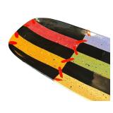 K - Vibrant Striped Serving Platter