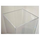 DR - Lucite Pillar Pedestal - Clear Acrylic Display Stand
