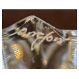 K - Orrefors Fleur Crystal Vase by Jan Johansson