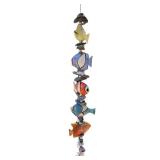 BY - Fish Decor Hanging Garland - 60 Inches Tall Outdoor Sea-Life Ornament String