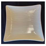 K - Four Molde Square Plates  & USA Pottery Corn Dishes