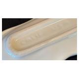 K - Four Molde Square Plates  & USA Pottery Corn Dishes